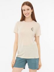 Viking Koszulka funkcyjna "Rune" w kolorze beżowym rozmiar: XS. Brązowe t-shirty sportowe Viking, xs, bez wzorów, bez ramiączek, outdoorowe. Za 82.95 zł.