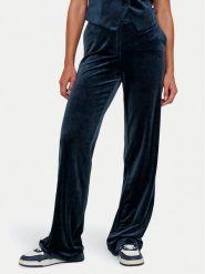ONLY Spodnie materiałowe Kayle 15335852 Granatowy Straight Fit. Niebieskie spodnie materiałowe ONLY, bez wzorów, z materiału. Za 99.99 zł.