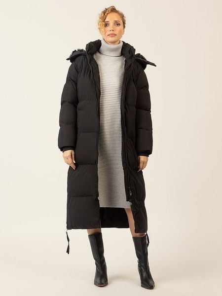 APART Płaszcz zimowy w kolorze czarnym rozmiar: 42. Czarne płaszcze Apart, na zimę, bez wzorów, bez kaptura. Za 594.39 zł.