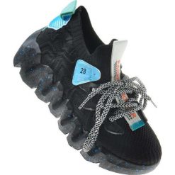 Pantofelek24 Designerskie buty sportowe na platformie Czarne /G7-2 8303 S592/ 36. Czarne buty sportowe lifestyle Pantofelek24, bez wzorów, bez zapięcia. Za 99.90 zł.