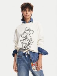 Desigual Sweter Minnie Mouse 24WWJF77 Écru Regular Fit. Swetry Desigual, l, bez wzorów, z wiskozy, bez ramiączek. Za 289.99 zł.
