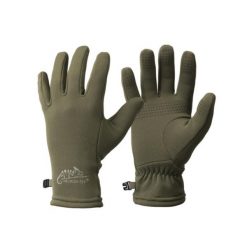 Rękawice turystyczne jesienno zimowe Trekker Outback. Zielone rękawiczki HELIKON-TEX, bez wzorów, sportowe. Za 100.99 zł.