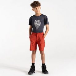 Spodenki dziecięce Reprise II. Czerwone szorty Dare 2b, bez wzorów, z elastanu, sportowe. Za 140.20 zł.