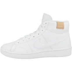 Tenisówki Nike Model Court Rooyale 2 Mid Kolor Biały. Białe trampki Nike, bez wzorów, z gumy, sportowe, bez zapięcia, nike court. Za 484.00 zł.