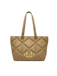 LOVE MOSCHINO Torebka JC4312PP0NKE0105 Beżowy. Brązowe torebki klasyczne Love Moschino, bez wzorów, z materiału, bez dodatków. Za 849.99 zł.