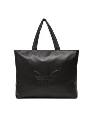 Adidas Torebka Polyurethane Shopper Outline Trefoil JC6000 Czarny. Czarne shopper bag adidas, bez wzorów, ze skóry, bez dodatków. Za 279.99 zł.