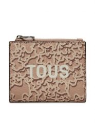 TOUS Mały Portfel Damski Kaos Mini Evolution 395910270 Różowy. Czerwone portfele tous, bez wzorów, z materiału. Za 249.99 zł.