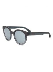 Levi's Okulary przeciwsłoneczne unisex w kolorze antracytowo-błękitnym rozmiar: 50. Czarne okulary przeciwsłoneczne Levi's, bez wzorów, z tworzywa sztucznego, szklane. Za 169.95 zł.