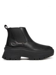 Timberland Sztyblety Roxie lane Mid TB0A28XMW021 Czarny. Czarne botki Timberland, bez wzorów, ze skóry, bez obcasa, na płaskiej podeszwie, bez zapięcia. Za 579.99 zł.