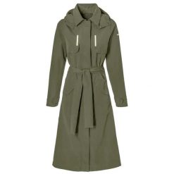 Damska kurtka wodoodporna Basil MosseTrench-Coat. Czarne kurtki BASIL, l, bez wzorów, z materiału, bez kaptura, rowerowe. Za 668.50 zł.