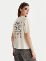 RVCA T-Shirt EVJZT00164 Biały Reglan Fit. Białe t-shirty RVCA, s, bez wzorów, z bawełny, bez kołnierzyka, bez ramiączek. Za 159.99 zł.