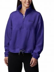 Columbia Bluza polarowa "Brushy Bay" w kolorze fioletowym rozmiar: XS. Różowe bluzy bez kaptura Columbia, xs, bez wzorów, z polaru, bez kaptura. Za 144.95 zł.