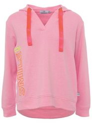 Zwillingsherz Bluza "Smile" w kolorze jasnoróżowym rozmiar: L/XL. Różowe bluzy Zwillingsherz, l, bez wzorów, z bawełny, bez ramiączek, z kapturem. Za 206.91 zł.