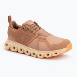 Buty damskie On Cloud 6 WP. Brązowe buty do biegania On, bez wzorów, z materiału, bez zapięcia, do biegania. Za 639.99 zł.