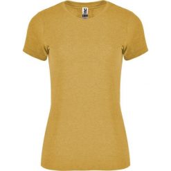 T-shirt Damski Dwutonalny Z Krótkim Rękawem Fox. Żółte t-shirty ROLY, bez wzorów, sportowe, bez kołnierzyka, bez ramiączek. Za 37.99 zł.