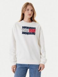 Tommy Jeans Bluza Floral Flag DW0DW20933 Biały Relaxed Fit. Białe bluzy bez kaptura Tommy Jeans, s, bez wzorów, z bawełny, bez kaptura. Za 429.99 zł.