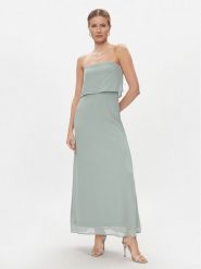 Vila Sukienka wieczorowa Milina 14094089 Zielony Regular Fit. Zielone sukienki Vila, bez wzorów, z syntetyku, wizytowe, bez kołnierzyka, bez ramiączek. Za 149.99 zł.