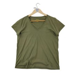 Second life - Krótki rękaw Damska koszulka Khaki - Jak nowy. Zielone t-shirty sportowe Ralph Lauren, bez wzorów, bez ramiączek. Za 97.25 zł.