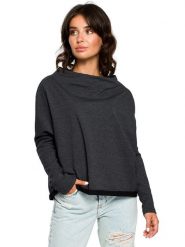 Be Wear Bluza w kolorze grafitowym rozmiar: L/XL. Czarne bluzy Be Wear, l, bez wzorów, bez kaptura. Za 141.19 zł.