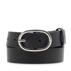 Pasek Damski Lasocki. Czarne paski Lasocki, bez wzorów. Za 99.99 zł.