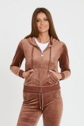 JUICY COUTURE Brązowa bluza Rodeo Robertson. Brązowe bluzy Juicy Couture, s, bez wzorów, bez ramiączek, bez kaptura. W wyprzedaży za 396.99 zł.