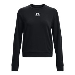 Damska bluza z kołnierzem typu crew neck Under Armour Rival. Białe bluzy bez kaptura Under Armour, m, bez wzorów, z polaru, bez kaptura, na fitness i siłownię. Za 212.75 zł.