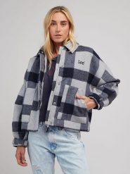 Lee Kurtka koszulowa w kolorze błękitno-granatowym rozmiar: XL. Niebieskie kurtki Lee, xl, bez wzorów, bez kaptura. Za 426.95 zł.