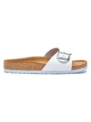 Comfortfusse Skórzane klapki "Adal" w kolorze białym rozmiar: 35. Białe klapki Comfortfüße, bez wzorów, ze skóry, klasyczne, z otwartym noskiem, bez obcasa, bez zapięcia. Za 204.95 zł.