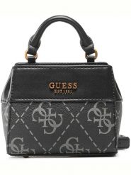 Guess Torebka w kolorze szarym - 13 x 11,5 x 6,5 cm rozmiar: onesize. Szare torebki klasyczne Guess, z aplikacjami, z materiału, przez ramię, bez dodatków. Za 220.63 zł.