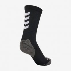 Skarpety sportowe do piłki ręcznej Hummel Pro Train Low. Czarne skarpetki Hummel, bez wzorów, z tkaniny. Za 44.99 zł.