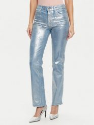 Guess Jeansy W5RA0J D5JS1 Niebieski Regular Fit. Niebieskie jeansy Guess, z aplikacjami, z jeansu. Za 539.99 zł.