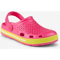 Glemo Coqui Lindo damskie klapki fluo różowy/fluo żółty. Czerwone klapki Coqui, bez wzorów, bez obcasa, bez zapięcia. Za 152.99 zł.