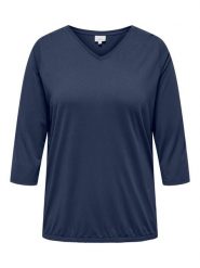 ONLY Carmakoma Bluzka w kolorze granatowym rozmiar: 46/48. Niebieskie bluzki Only Carmakoma, bez wzorów, bez kołnierzyka, bez ramiączek. Za 48.16 zł.