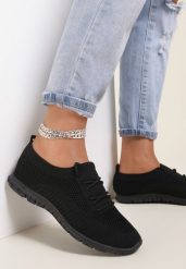 Czarne Buty Sportowe Phalithoe. Czarne buty sportowe lifestyle Renee, bez wzorów, bez zapięcia. W wyprzedaży za 39.99 zł.