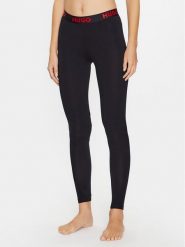 Hugo Legginsy 50495304 Czarny Skinny Fit. Czarne legginsy Hugo, bez wzorów, z bawełny. Za 139.99 zł.