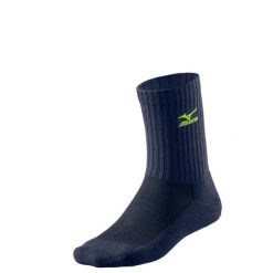 Skarpetki Mizuno Volley Marine. Niebieskie skarpetki Mizuno, bez wzorów, z bawełny. Za 30.10 zł.