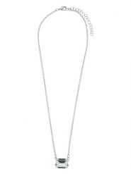 Otazu Naszyjnik z kryształem Swarovski - dł. 46 cm rozmiar: onesize. Szare naszyjniki Otazu, z materiału, z kryształem, z mosiądzu. Za 130.99 zł.