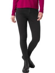 Timezone Dżinsy "Aleena" - Slim fit - w kolorze czarnym rozmiar: W25/L32. Czarne jeansy Timezone, l, z aplikacjami, klasyczne, z podwyższonym stanem. Za 176.95 zł.