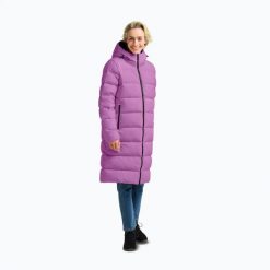 Płaszcz puchowy damski Jack Wolfskin Frozen Palace Coat. Czerwone płaszcze Jack Wolfskin, na zimę, l, bez wzorów, z materiału, bez kaptura. Za 1,439.00 zł.