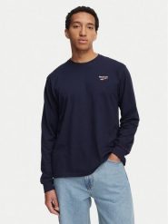 Reebok Longsleeve Feliks RK25738CCM Granatowy Regular Fit. Niebieskie bluzy Reebok, m, bez wzorów, z bawełny, bez ramiączek, bez kaptura. Za 99.99 zł.