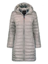 Geographical Norway Płaszcz pikowany "Annecy" w kolorze szarym rozmiar: 164. Szare płaszcze Geographical Norway, bez wzorów, bez kaptura. Za 110.29 zł.