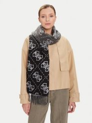 Guess Szalik AM9561POL03 Szary. Szare szaliki i kominy Guess, z aplikacjami, z materiału. Za 239.99 zł.