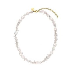 Purelei Purelei Naszyjnik Crystal Wave Naszyjniki 1 ct Damski. Żółte naszyjniki Purelei, z materiału, z kryształem, pozłacane. Za 271.29 zł.