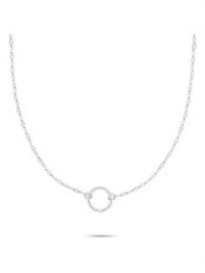 Tamaris Naszyjnik z elementem ozdobnym - dł. 45 cm rozmiar: onesize. Szare naszyjniki Tamaris, z materiału, ze stali. Za 132.67 zł.