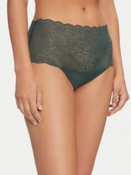 Chantelle Figi klasyczne z wysokim stanem Soft Stretch C11G80 Zielony. Zielone figi Chantelle, bez wzorów, z syntetyku, z podwyższonym stanem. Za 59.99 zł.
