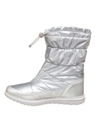 Kangaroos Kozaki zimowe "K-Wowi Coll RTX" w kolorze srebrnym rozmiar: 37. Szare kozaki KangaROOS, na zimę, bez wzorów, z materiału, eleganckie, bez obcasa, bez zapięcia. Za 78.28 zł.