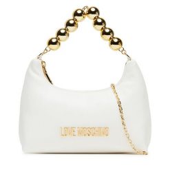 Torebka LOVE MOSCHINO. Białe kopertówki Love Moschino, bez wzorów, wizytowe, bez dodatków. Za 759.99 zł.