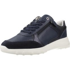 Buty GEOX D ALLENIEE Niebieski. Niebieskie buty trekkingowe Geox, ze skóry, bez zapięcia. Za 241.99 zł.