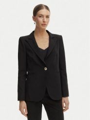 Rinascimento Marynarka CFC0128640003 Czarny Regular Fit. Czarne marynarki i żakiety Rinascimento, s, bez wzorów, z syntetyku, bez ramiączek. Za 699.99 zł.