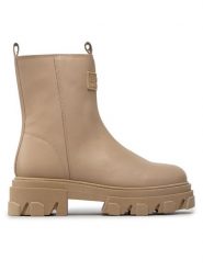 Rage Age Botki RA-69-06-000516 Beżowy. Brązowe botki Rage Age, bez wzorów, ze skóry, bez obcasa, na płaskiej podeszwie, bez zapięcia. Za 419.99 zł.